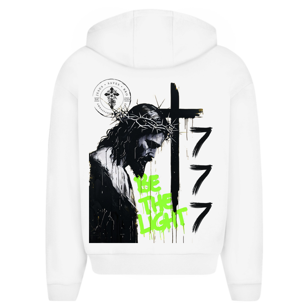 JESUS SAVES BRO - BE THE LIGHT - ZIPPER - UNISEX - OVERSIZE