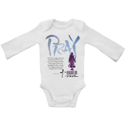 JESUS SAVES BRO - PRAY - BABY BODYSUIT LONGSLEEVE