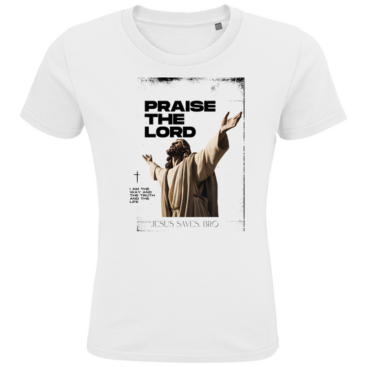 JESUS SAVES BRO - PRAISE THE LORD - T-SHIRT KIDS