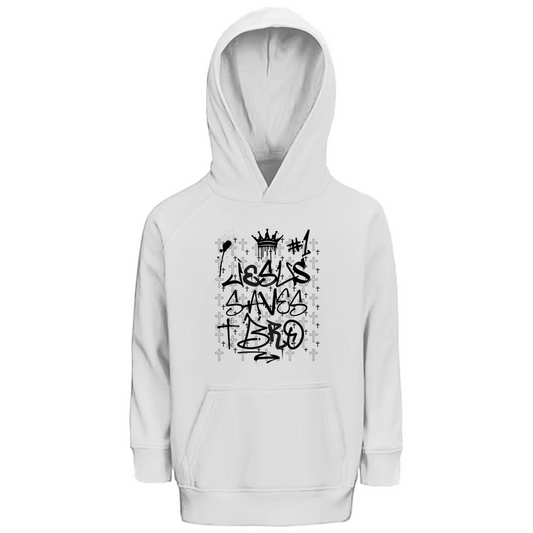JESUS SAVES BRO - JSB-GRAFFITI STYLE - KIDS HOODIE