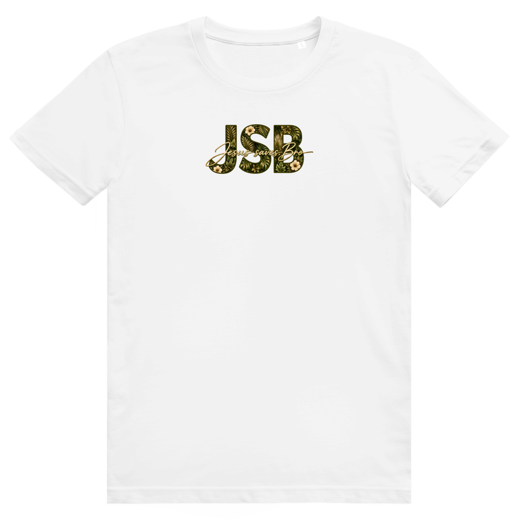 front_White_JESUS SAVES BRO - CHILD OF GOD - T-SHIRT - UNISEX