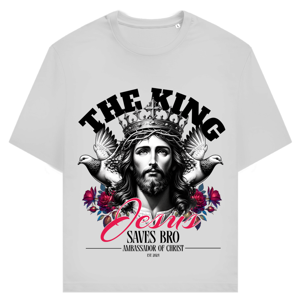 JESUS SAVES BRO - THE KING - T-SHIRT - UNISEX