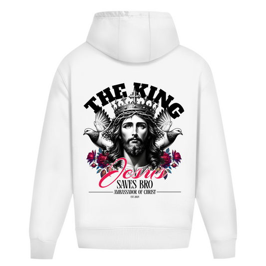 JESUS SAVES BRO - THE KING - OVERSIZE HOODIE - UNISEX