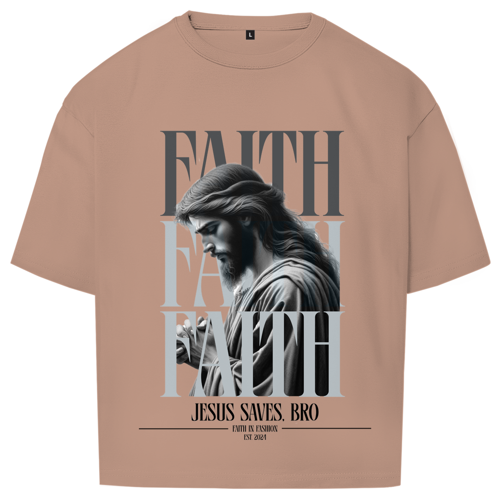 JESUS SAVES BRO - FAITH & JESUS  - OVERSIZE SHIRT - UNISEX