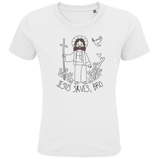 JESUS SAVES BRO - JESUS SAVES - T-SHIRT KIDS