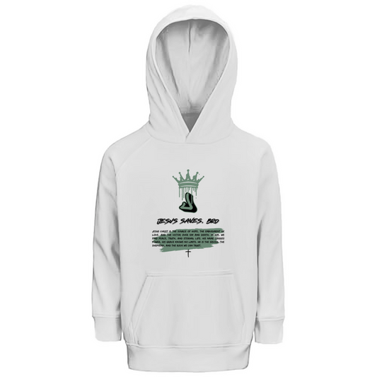 JESUS SAVES BRO - SOURCE OF HOPE - KIDS HOODIE