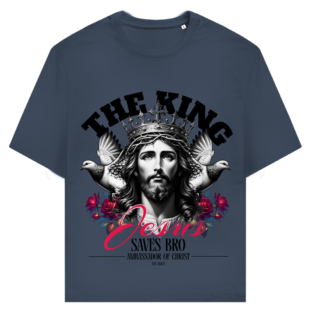 JESUS SAVES BRO - THE KING - T-SHIRT - UNISEX