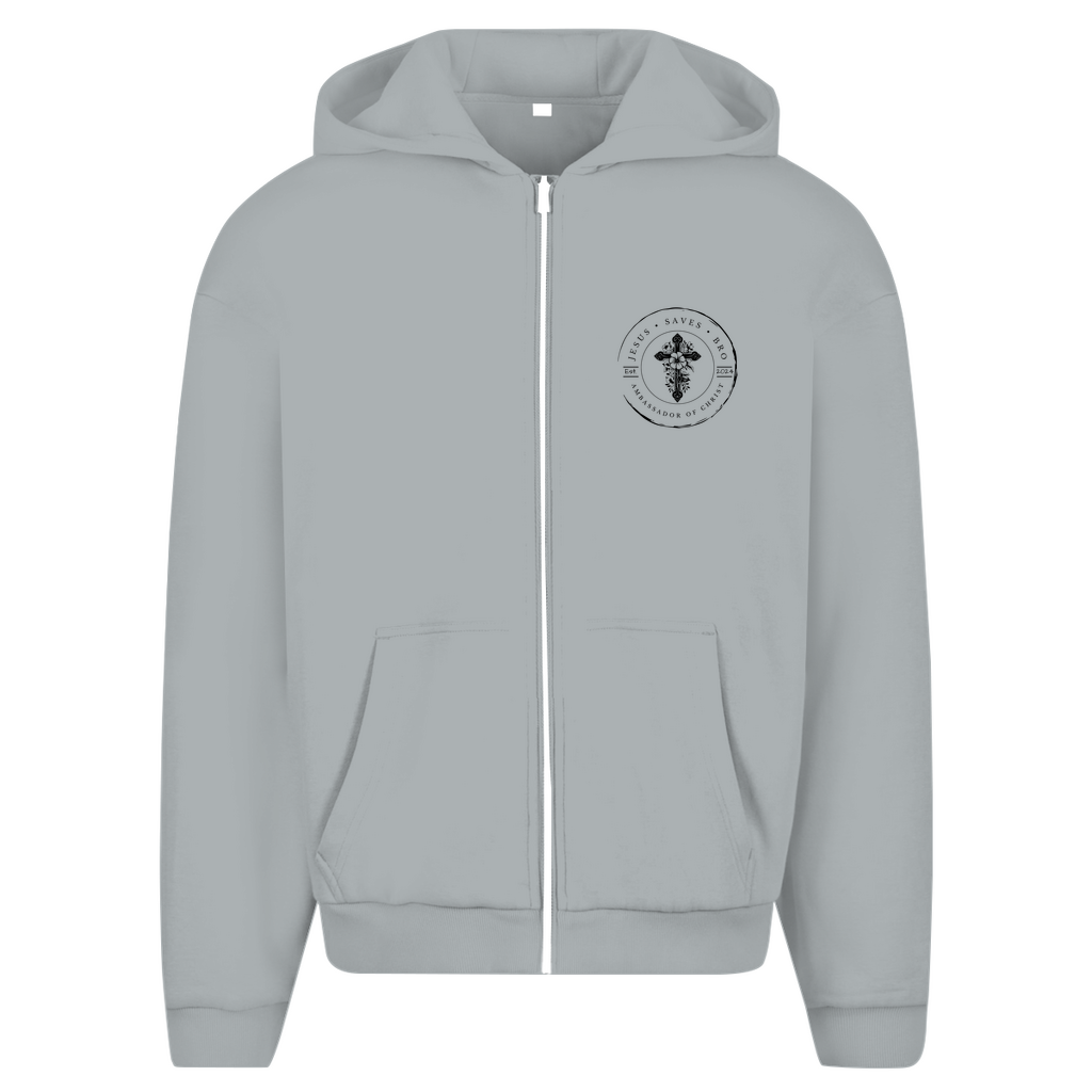 JESUS SAVES BRO - WALKING WITH JESUS - ZIPPER - UNISEX - OVERSIZE