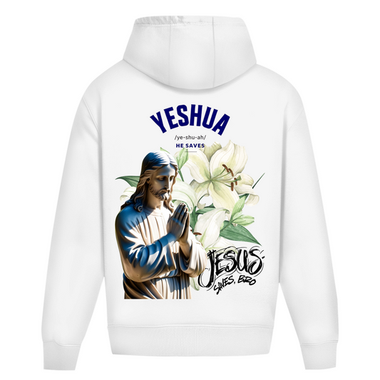 JESUS SAVES BRO - YESHUA - OVERSIZE HOODIE - UNISEX