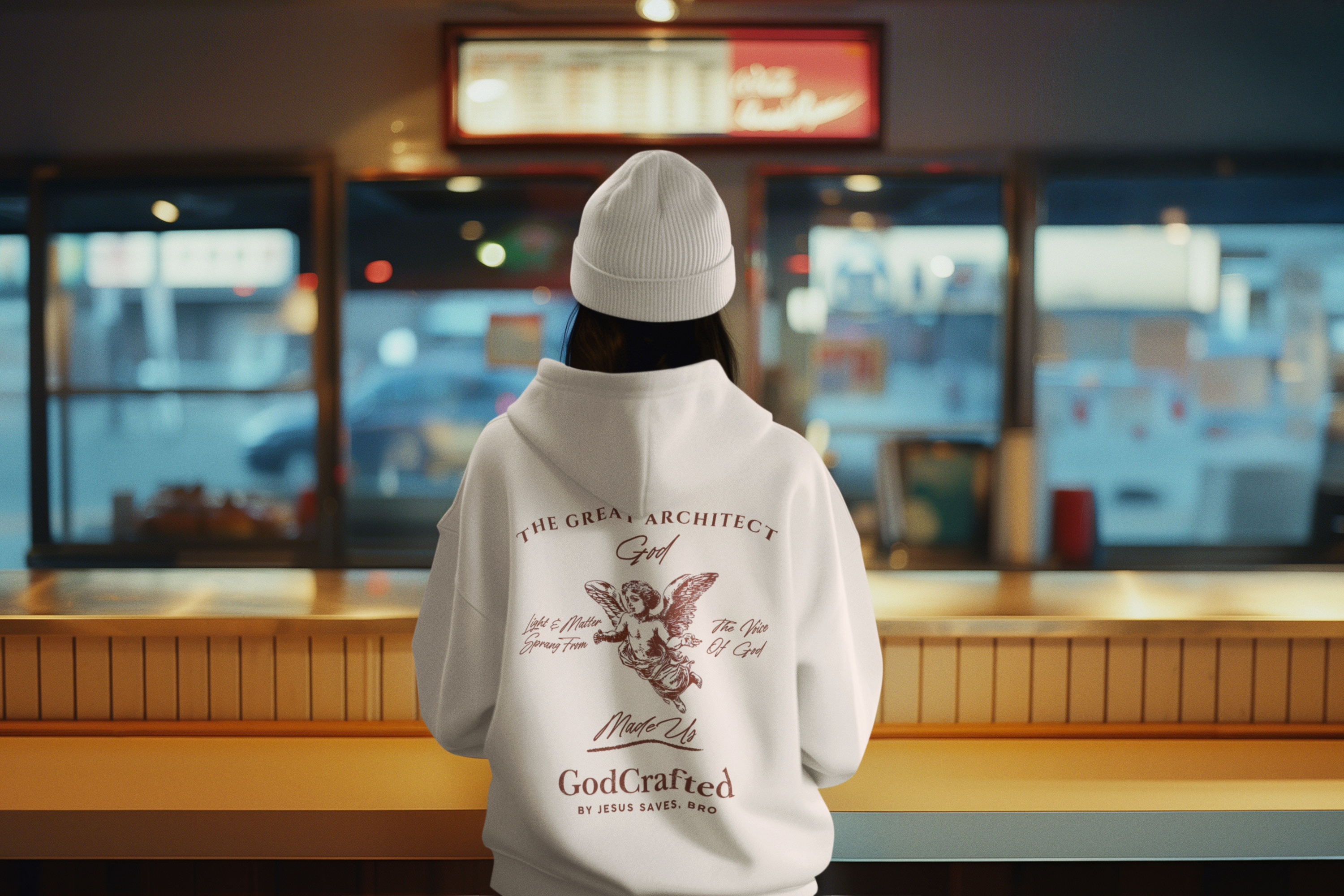 Jesus Saves Bro - The Great Architect God - Oversized Hoodie