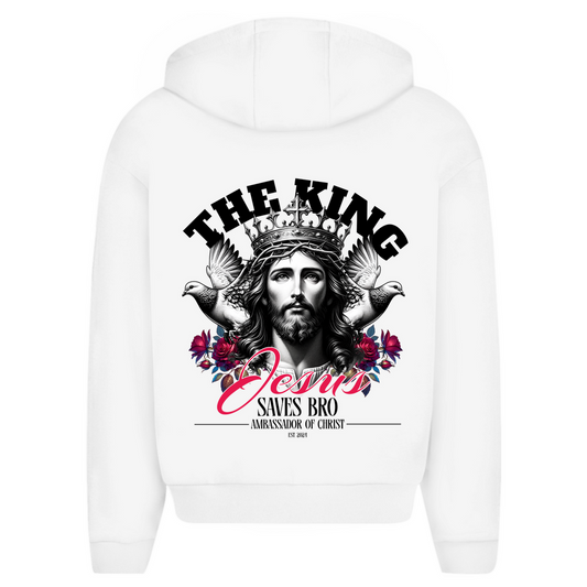 JESUS SAVES BRO - THE KING - ZIPPER - UNISEX - OVERSIZE
