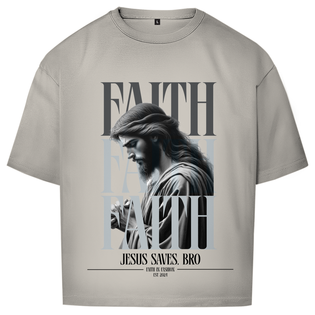 JESUS SAVES BRO - FAITH & JESUS  - OVERSIZE SHIRT - UNISEX