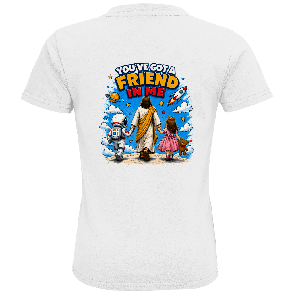 JESUS SAVES BRO - YOU'VE A FRIEND IN ME - T-SHIRT KIDS