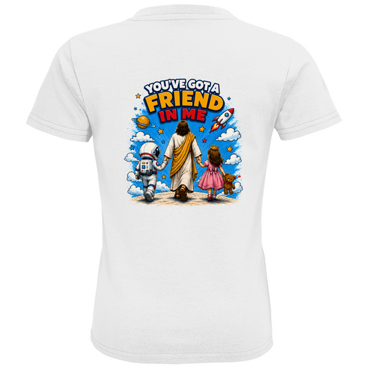 JESUS SAVES BRO - YOU'VE A FRIEND IN ME - T-SHIRT KIDS
