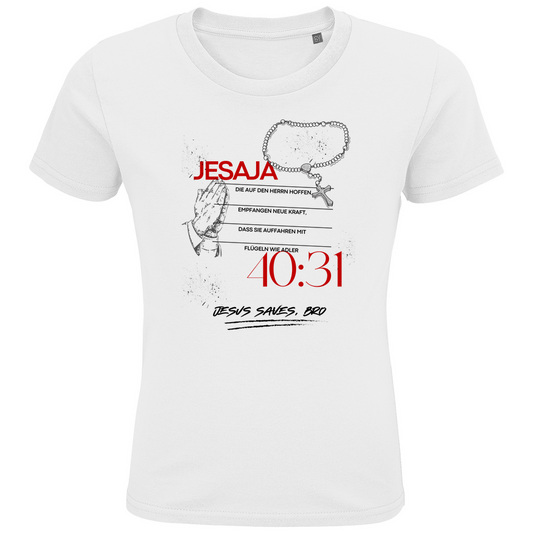 JESUS SAVES BRO - JESAJA 40:31 - T-SHIRT KIDS