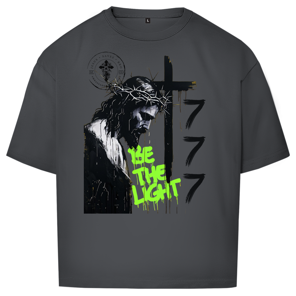 JESUS SAVES BRO - BE THE LIGHT  - OVERSIZE SHIRT - UNISEX