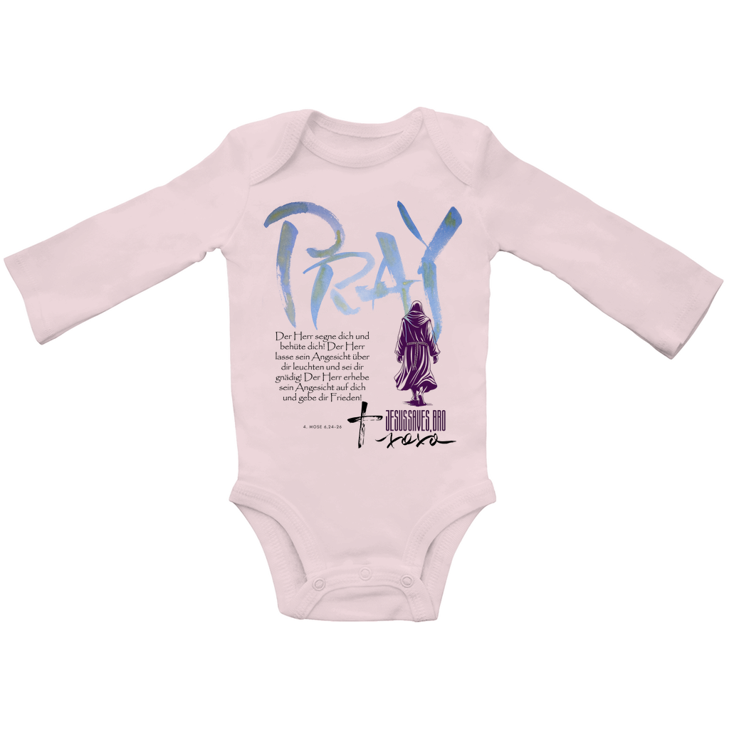 JESUS SAVES BRO - PRAY - BABY BODYSUIT LONGSLEEVE