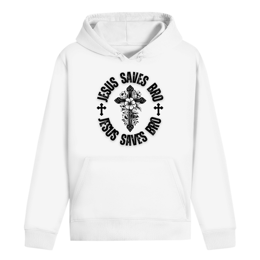 JESUS SAVES BRO - BASIC STYLE - HOODIE - UNISEX