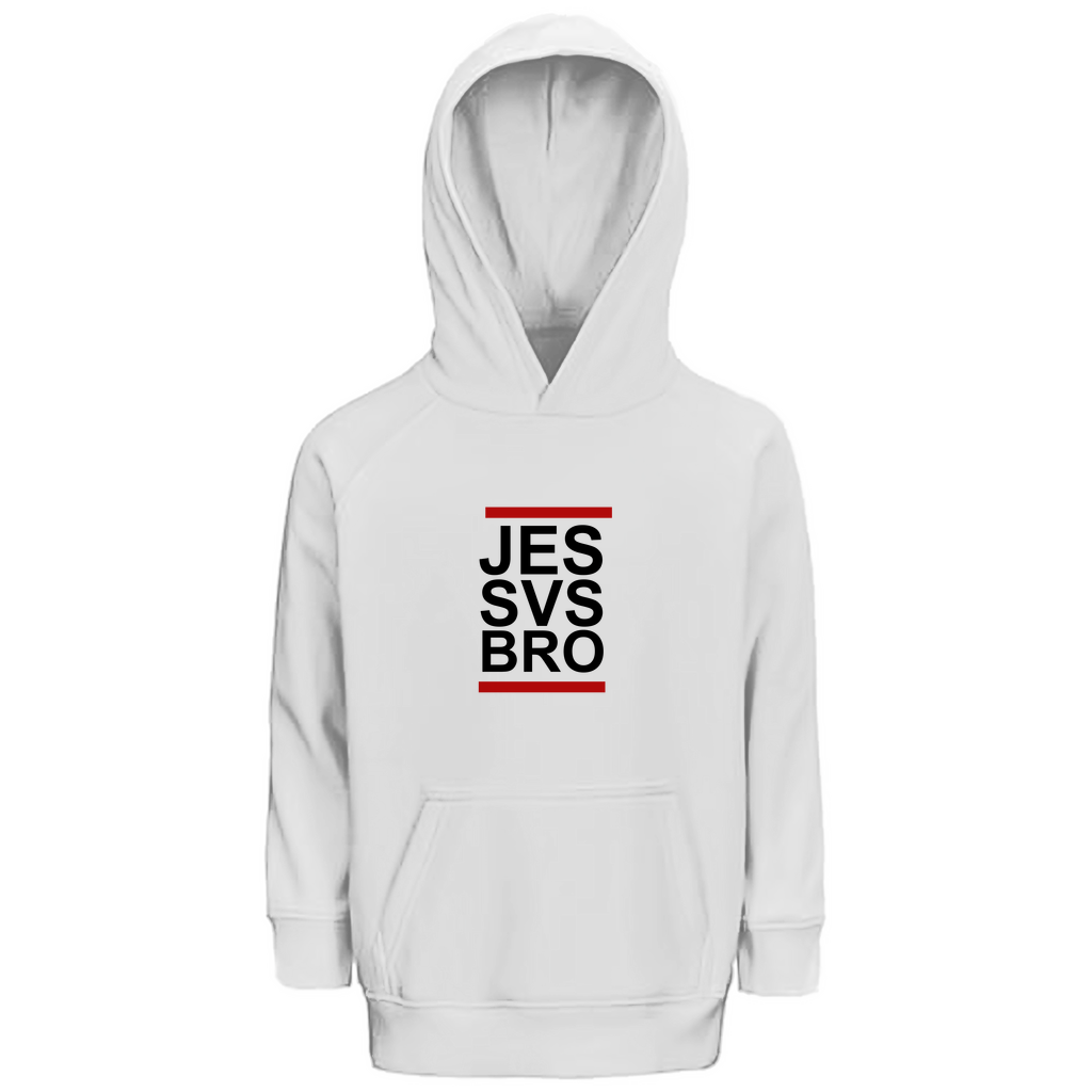 JESUS SAVES BRO - JES SVS BRO - KIDS HOODIE
