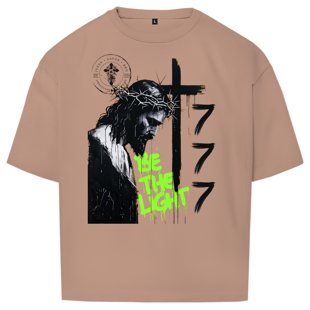 JESUS SAVES BRO - BE THE LIGHT  - OVERSIZE SHIRT - UNISEX