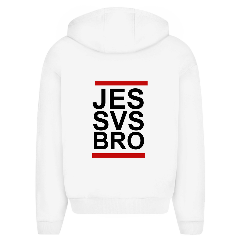 JESUS SAVES BRO - JES SVS BRO - ZIPPER - UNISEX - OVERSIZE