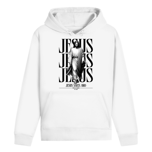 JESUS SAVES BRO - WALKING WITH JESUS - HOODIE - UNISEX