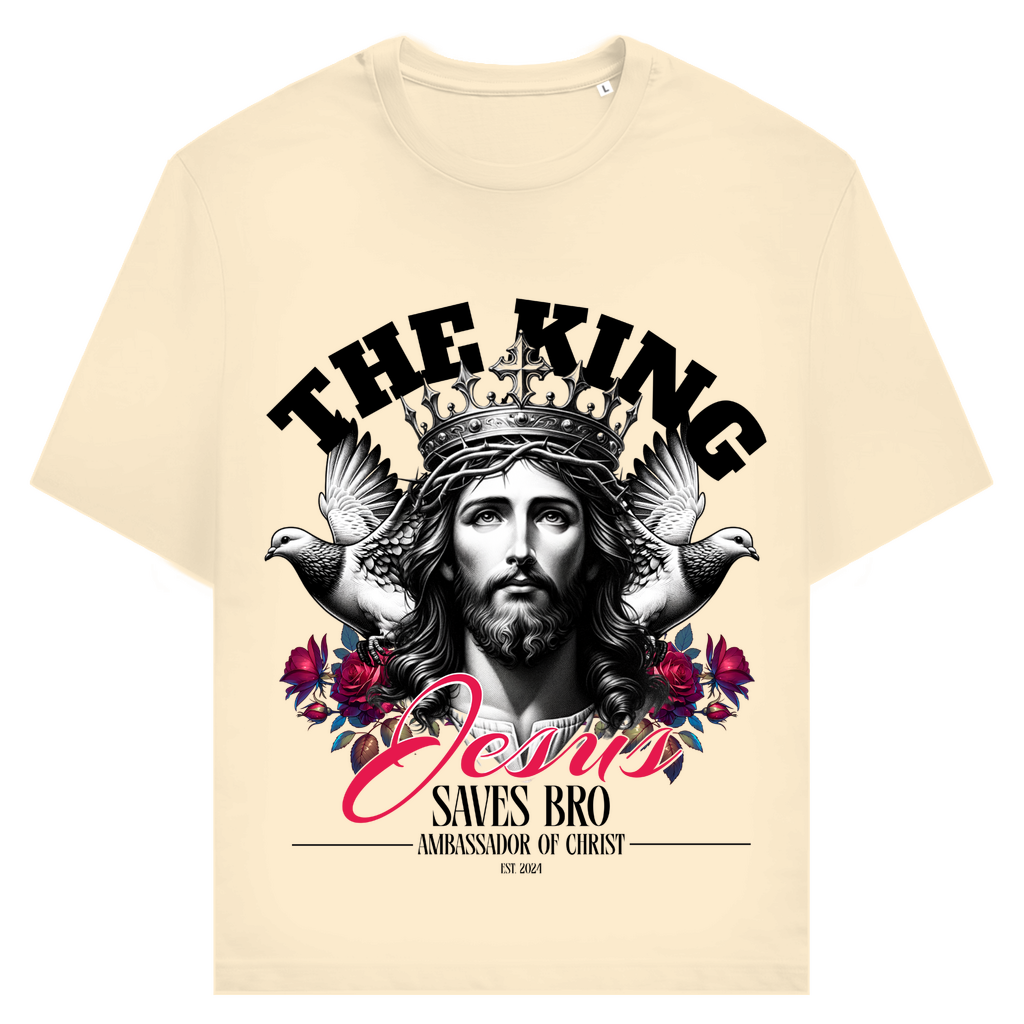 JESUS SAVES BRO - THE KING - T-SHIRT - UNISEX