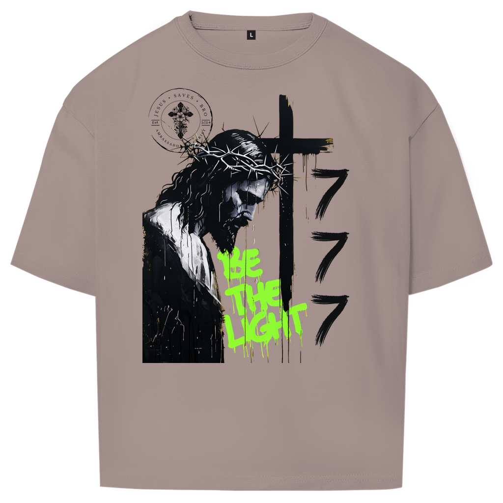 JESUS SAVES BRO - BE THE LIGHT  - OVERSIZE SHIRT - UNISEX
